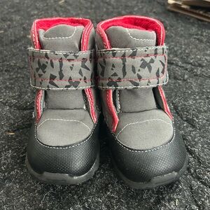 See Kai Run Gray and Red Kids Boots